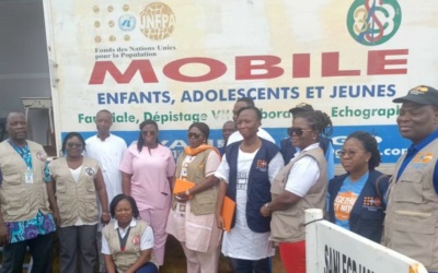 La nouvelle Représentante Résidente de l’UNFPA visite la clinique mobile à Nangbadja : l’ONG 3ASC mise à l’honneur