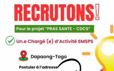 AVIS DE RECRUTEMENT – ONG 3ASC