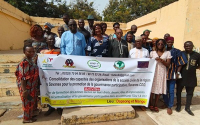 Dapaong : 3ASC prend part à l’atelier de la FODES sur le renforcement des capacités des OSC