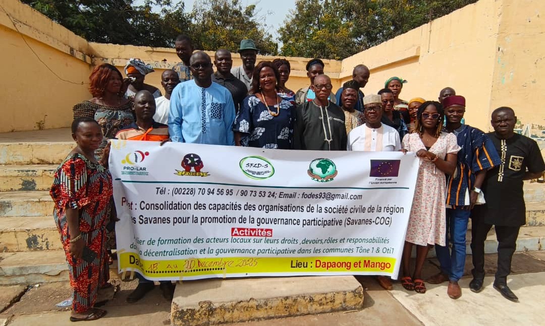 Dapaong : 3ASC prend part à l’atelier de la FODES sur le renforcement des capacités des OSC