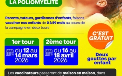 SANTE/Campagne de vaccination contre la poliomyélite : tout est prêt !
